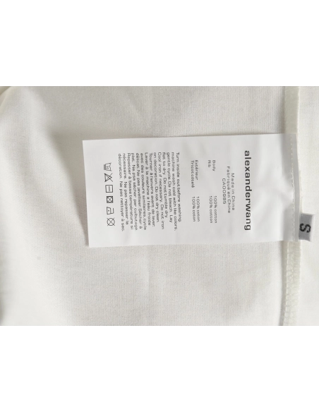 Alexander Wang Painted Lettering Short Sleeve T-Shirt,Alexander Wang