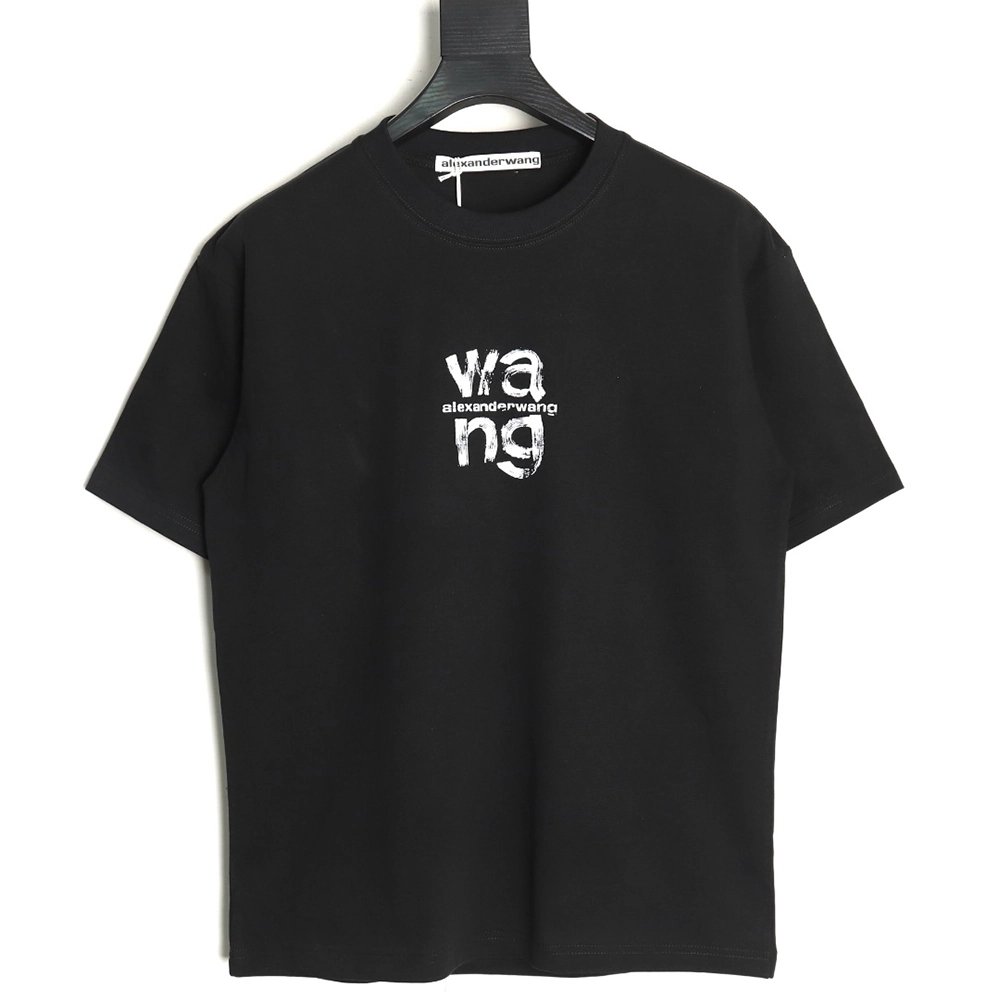 Alexander Wang Painted Lettering Short Sleeve T-Shirt TSK1,Alexander Wang