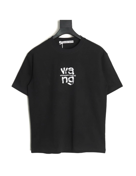 Alexander Wang Painted Lettering Short Sleeve T-Shirt TSK1,Alexander Wang