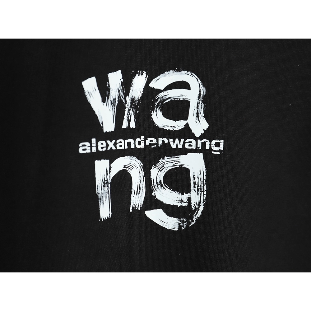 Alexander Wang Painted Lettering Short Sleeve T-Shirt TSK1,Alexander Wang