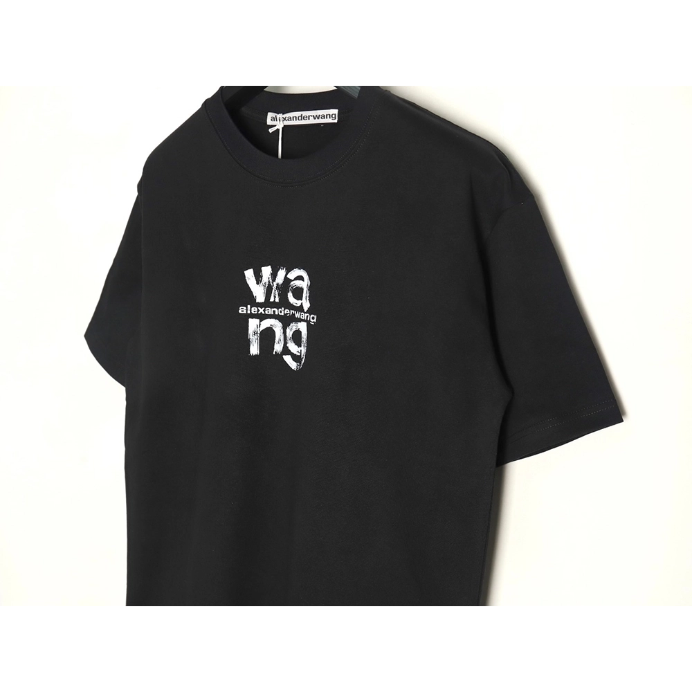 Alexander Wang Painted Lettering Short Sleeve T-Shirt TSK1,Alexander Wang