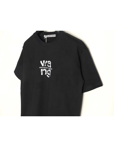 Alexander Wang Painted Lettering Short Sleeve T-Shirt TSK1,Alexander Wang