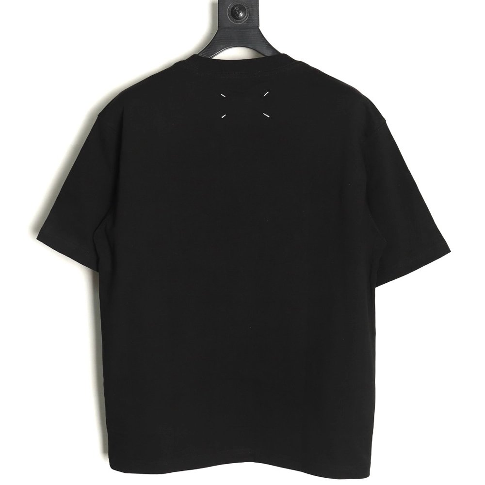 Maison Margiela geometric numbers embroidered short-sleeved T-shirt TSK2,Maison Margiela