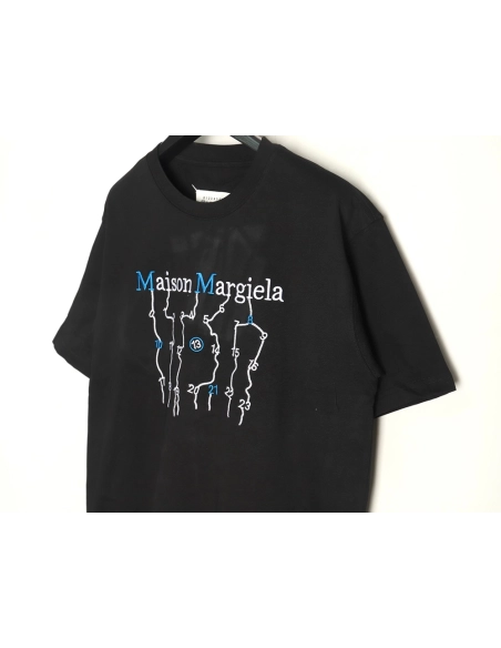 Maison Margiela geometric numbers embroidered short-sleeved T-shirt TSK2,Maison Margiela