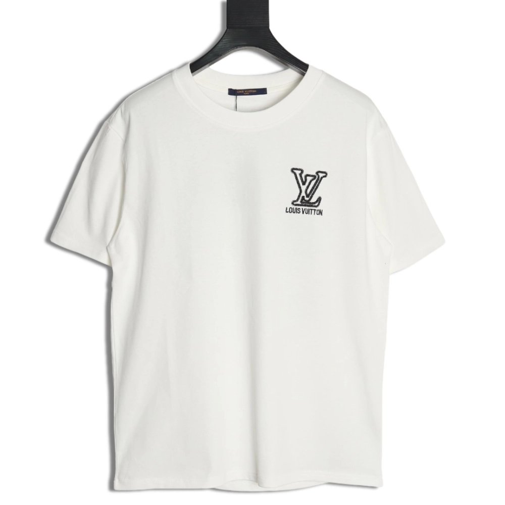 Louis Vuitton embroidered monogram logo short sleeves,Louis Vuitton
