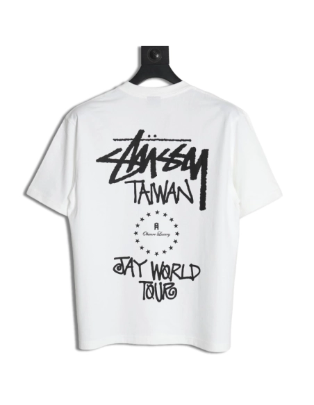 Stussy JAY Tour Concert Collaboration T-shirt,Stussy