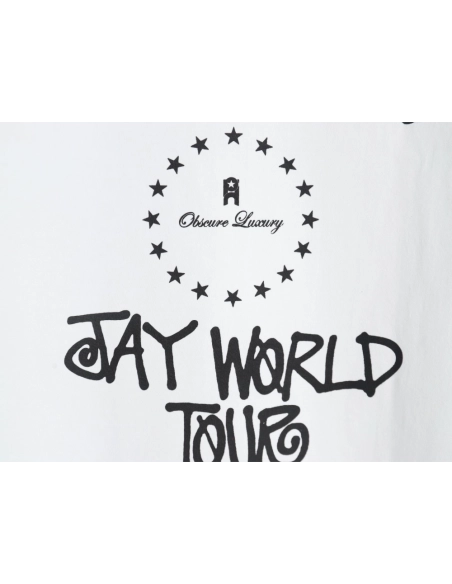 Stussy JAY Tour Concert Collaboration T-shirt,Stussy