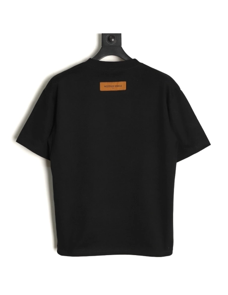 Louis Vuitton silver lettering short-sleeved T-shirt,Louis Vuitton