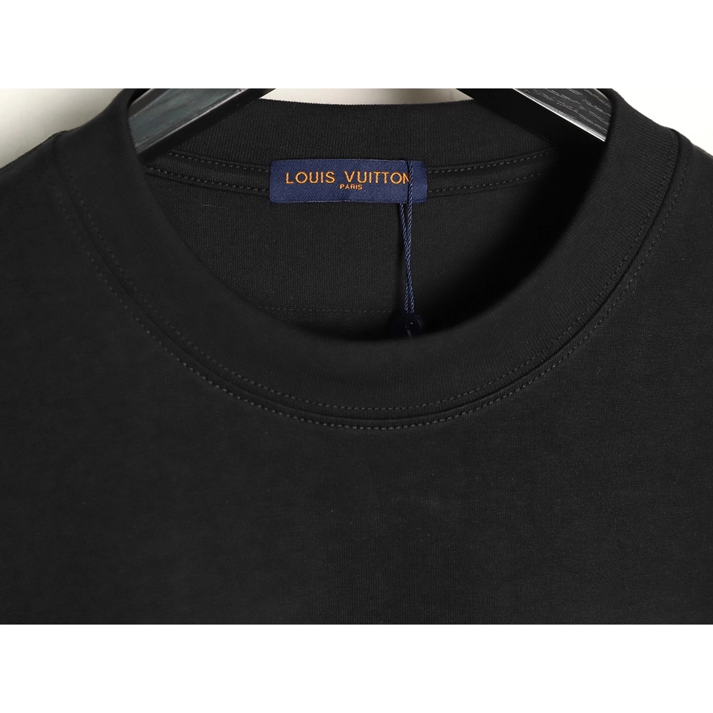 Louis Vuitton silver lettering short-sleeved T-shirt,Louis Vuitton