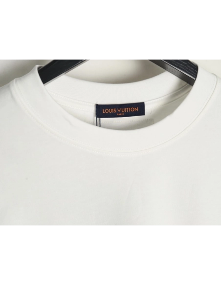 Louis Vuitton Back Painted Cloud Graffiti Short Sleeve T-shirt,Louis Vuitton