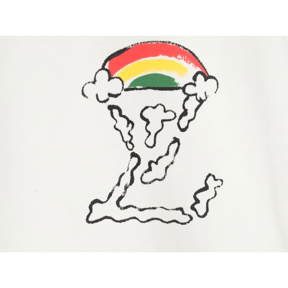 Louis Vuitton Back Painted Cloud Graffiti Short Sleeve T-shirt,Louis Vuitton