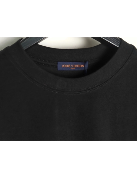 Louis Vuitton Back Painted Cloud Graffiti Short Sleeve T-shirt TSK1,Louis Vuitton