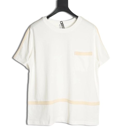Loewe Colorblock Braided Ribbon Crew Neck T-shirt,Loewe