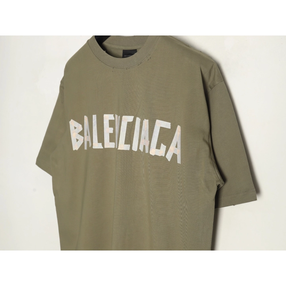 Balenciaga Tape Print Short Sleeve T-Shirt TSK2,Balenciaga