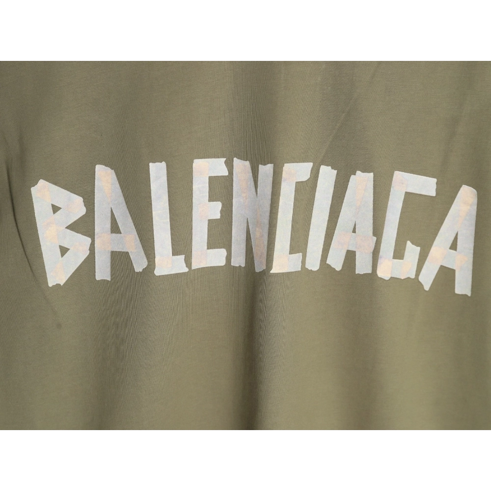 Balenciaga Tape Print Short Sleeve T-Shirt TSK2,Balenciaga