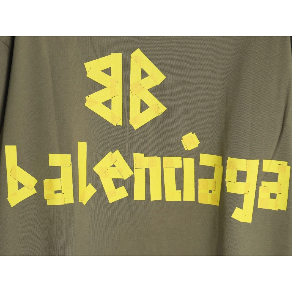 Balenciaga Tape Print Short Sleeve T-Shirt TSK2,Balenciaga