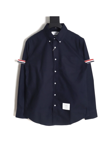 Thom Browne Double Sleeve Logo Shirt TSK2,Thom Browne