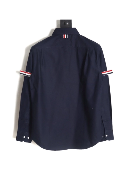 Thom Browne Double Sleeve Logo Shirt TSK2,Thom Browne