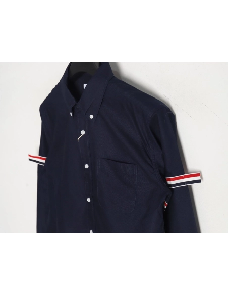 Thom Browne Double Sleeve Logo Shirt TSK2,Thom Browne