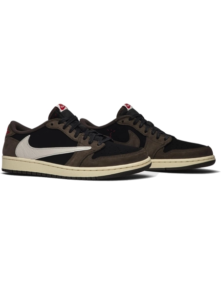 Little KidsTravis Scott x Air Jordan 1 Low Mocha,KIDS SNEAKERS