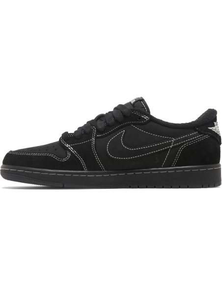 Little Kids Travis Scott x Air Jordan 1 Retro Low Black Phantom,KIDS SNEAKERS
