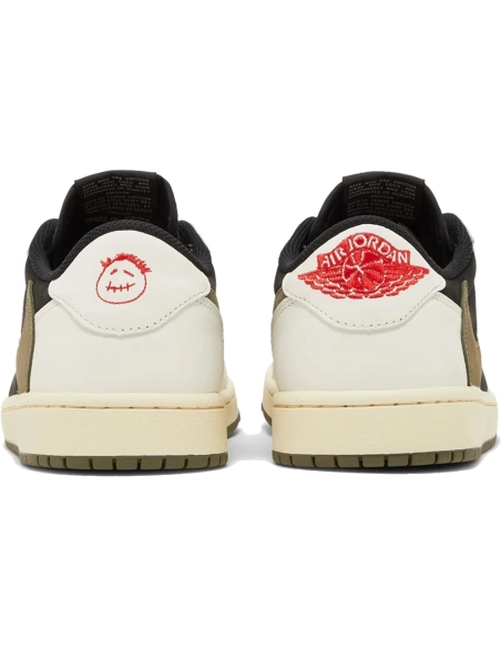 Little Kids Travis Scott x Air Jordan 1 Retro Low Olive,KIDS SNEAKERS
