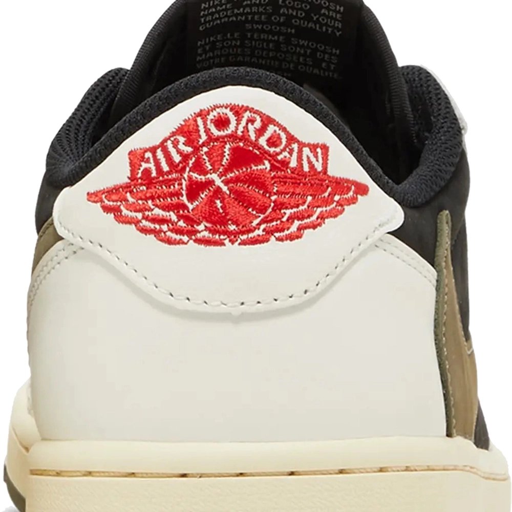 Little Kids Travis Scott x Air Jordan 1 Retro Low Olive,KIDS SNEAKERS