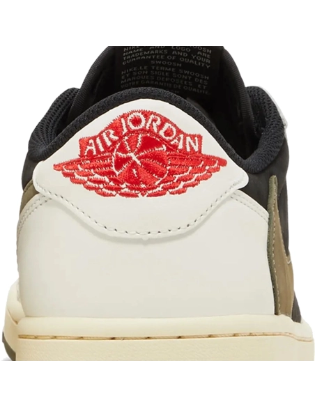 Little Kids Travis Scott x Air Jordan 1 Retro Low Olive,KIDS SNEAKERS