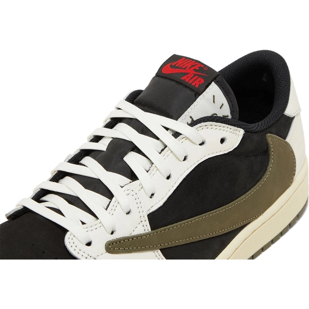 Little Kids Travis Scott x Air Jordan 1 Retro Low Olive,KIDS SNEAKERS