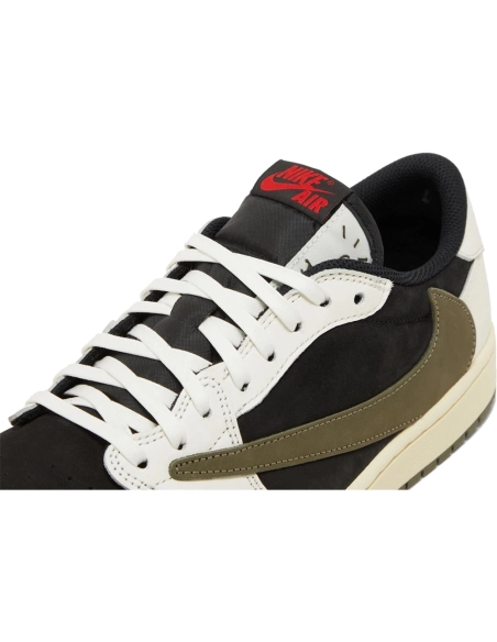 Little Kids Travis Scott x Air Jordan 1 Retro Low Olive,KIDS SNEAKERS