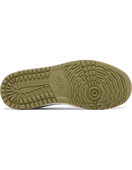 Little Kids Travis Scott x Air Jordan 1 Low Golf Neutral Olive,KIDS SNEAKERS