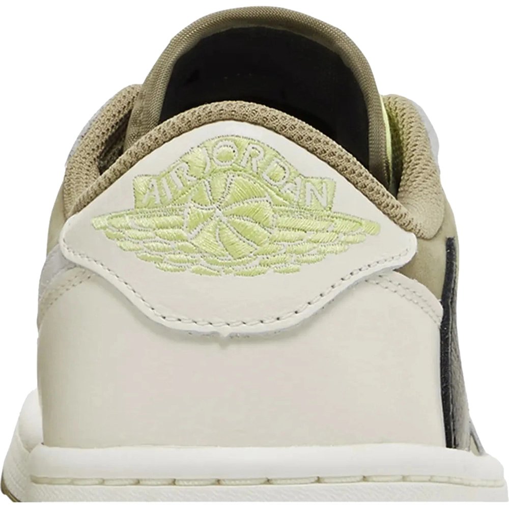 Little Kids Travis Scott x Air Jordan 1 Low Golf Neutral Olive,KIDS SNEAKERS
