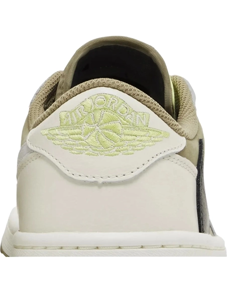 Little Kids Travis Scott x Air Jordan 1 Low Golf Neutral Olive,KIDS SNEAKERS