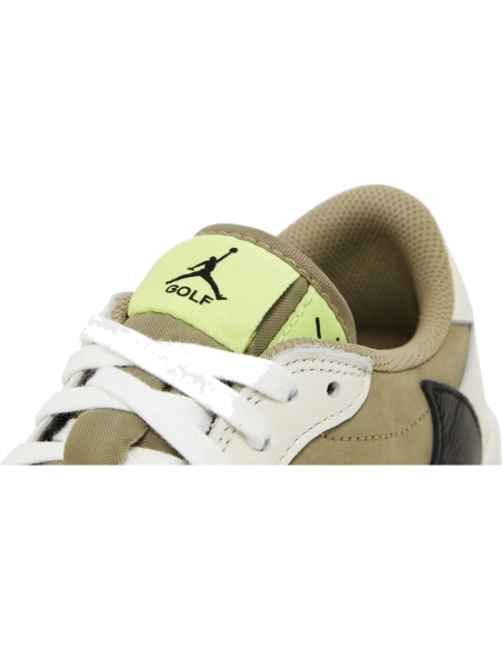 Little Kids Travis Scott x Air Jordan 1 Low Golf Neutral Olive,KIDS SNEAKERS