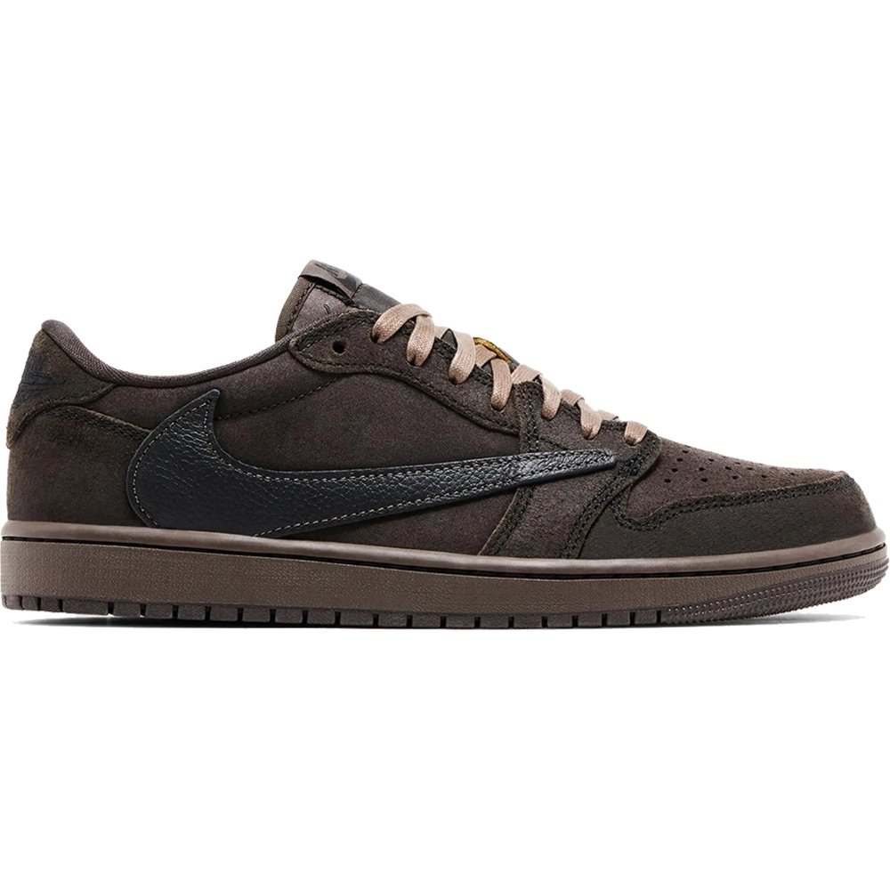 Little Kids Travis Scott x Air Jordan 1 Retro Low Velvet Brown,KIDS SNEAKERS