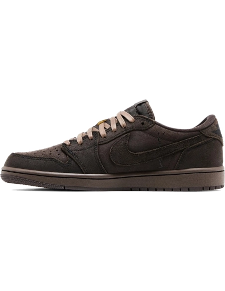 Little Kids Travis Scott x Air Jordan 1 Retro Low Velvet Brown,KIDS SNEAKERS