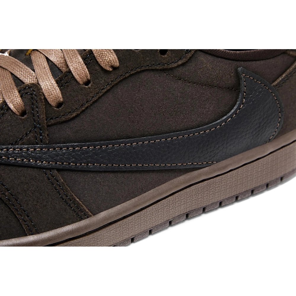 Little Kids Travis Scott x Air Jordan 1 Retro Low Velvet Brown,KIDS SNEAKERS