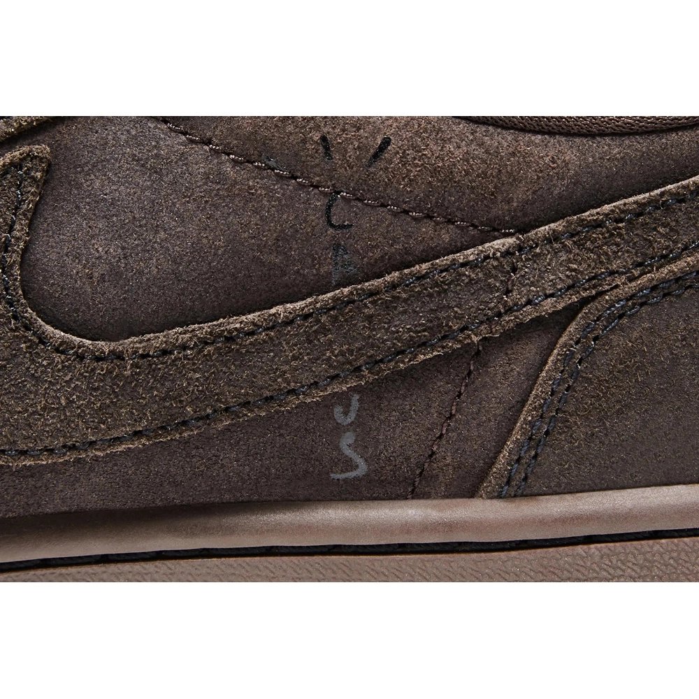 Little Kids Travis Scott x Air Jordan 1 Retro Low Velvet Brown,KIDS SNEAKERS