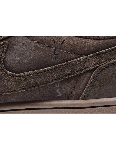 Little Kids Travis Scott x Air Jordan 1 Retro Low Velvet Brown,KIDS SNEAKERS