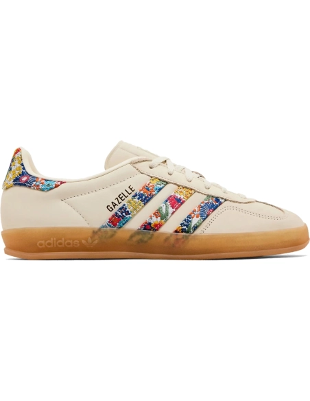 Liberty London &amp; Gazelle Indoor Floral Embroidery - Off White,ADIDAS GAZELLE