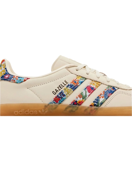 Liberty London &amp; Gazelle Indoor Floral Embroidery - Off White,ADIDAS GAZELLE