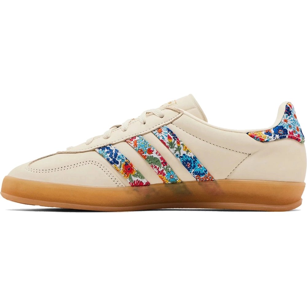 Liberty London &amp; Gazelle Indoor Floral Embroidery - Off White,ADIDAS GAZELLE