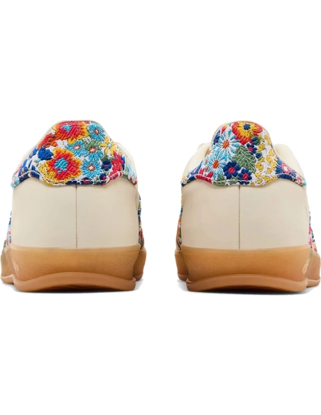 Liberty London &amp; Gazelle Indoor Floral Embroidery - Off White,ADIDAS GAZELLE