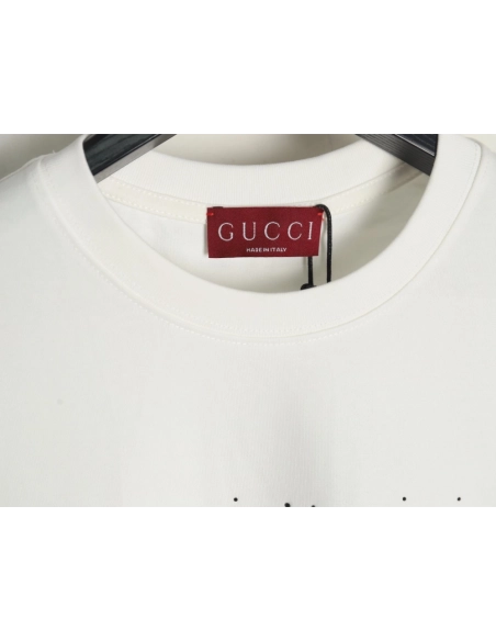 Gucci hot rhinestone letter logo short sleeves,Gucci