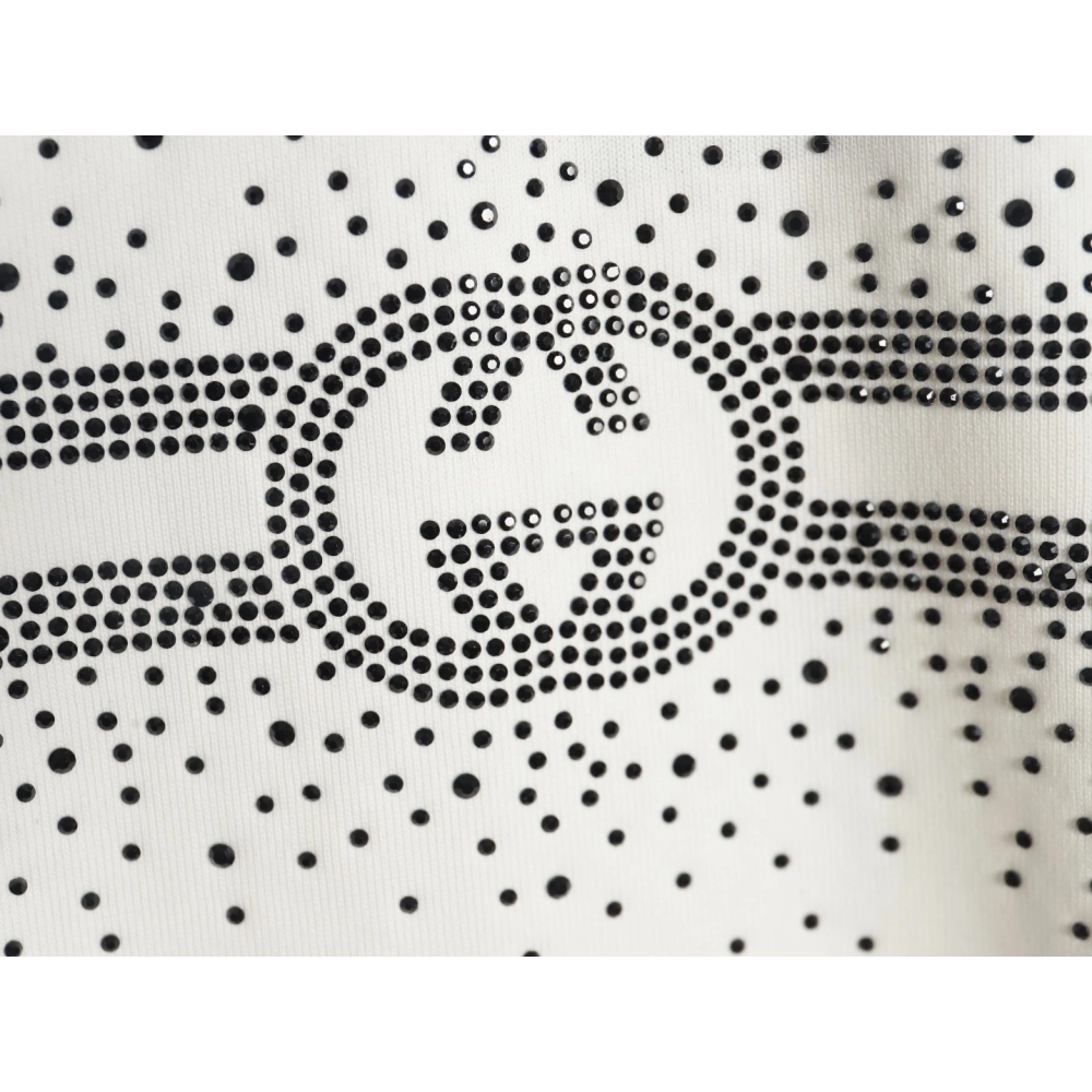 Gucci hot rhinestone letter logo short sleeves,Gucci