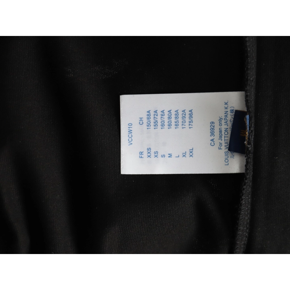 Louis Vuitton ink smudged letters printed short sleeves TSK1,Louis Vuitton