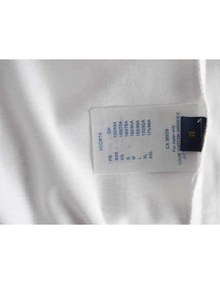 Louis Vuitton ink smudged letters printed short sleeves,Louis Vuitton