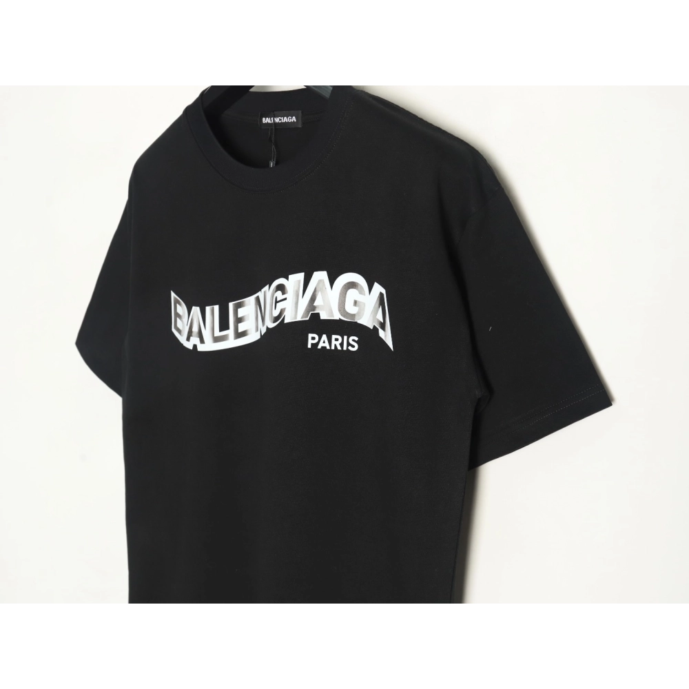 Balenciaga Twisted Letters Short Sleeve T-Shirt TSK1,Balenciaga