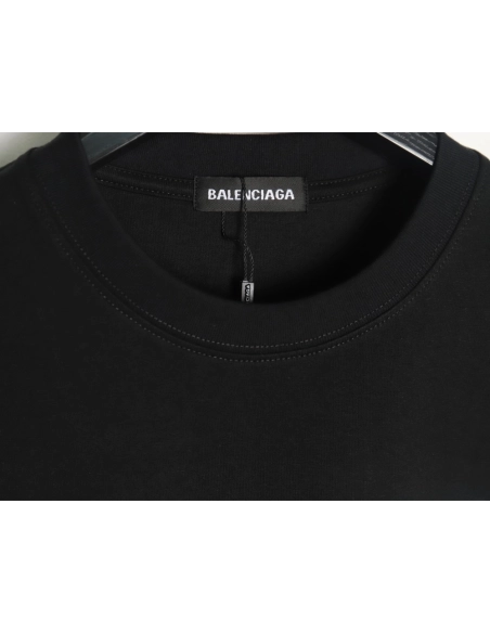 Balenciaga Twisted Letters Short Sleeve T-Shirt TSK1,Balenciaga