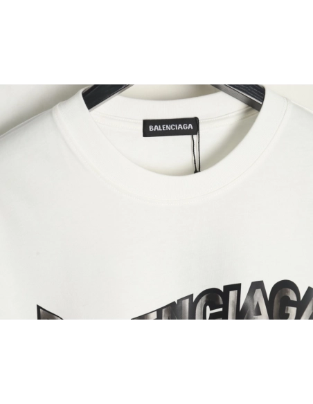 Balenciaga Twisted Letters Short Sleeve T-Shirt,Balenciaga